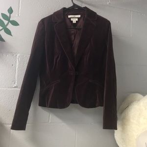 Like New Tommy Hilfiger Red Velvet Blazer